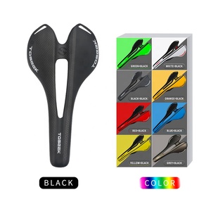 TOSEEK Asiento de bicicleta de fibra de carbono de alta calidad Super Light Road Bike MTB Sillines Cómodo asiento delantero de cuero para hombres - Product Image 2