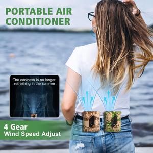 2026 Portable Waist-mounted <b>Fan</b> with Lighter Night Light Handheld 10000mAh High-speed Long Battery Life - Product Image 3