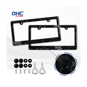 Cadre de plaque d'immatriculation de voiture standard américaine pour Bmw Toyota Ford Chevrolet Tesla Jeep Vw Honda Mercedes Ohc - Product Image 1