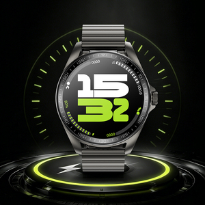 Definite M11 Smart <b>Watch</b> F36B 1.46-Inch HD TFT Display Stainless Steel Band Touchscreen Heart Rate Tracker Unisex Round Case - Product Image 5