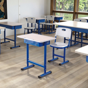 Escritorios y Sillas Individuales para Estudiantes de Altura Ajustable, Marca SONGYE, Diseño Moderno, Construcción Metálica, Modelo PT-308ES-1, Venta al Por Mayor - Product Image 4
