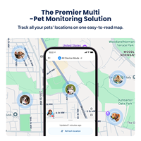Rastreador GPS para Mascotas, Ubicación en Tiempo Real 24/7, Alertas de Geocerca Veterinaria con IA, Monitor de Actividad, Resistente al Agua, Plástico, 4G, Batería de Larga Duración