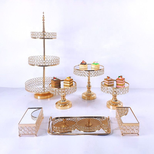 Soporte <span class=keywords><strong>de</strong></span> pastel <span class=keywords><strong>de</strong></span> cristal europeo, mesa <span class=keywords><strong>de</strong></span> postre <span class=keywords><strong>de</strong></span> oro electrochapado <span class=keywords><strong>de</strong></span> hierro y Metal, bandeja <span class=keywords><strong>de</strong></span> pastelería con espejo, accesorios <span class=keywords><strong>de</strong></span> boda, adornos decorativos - Product Image 2