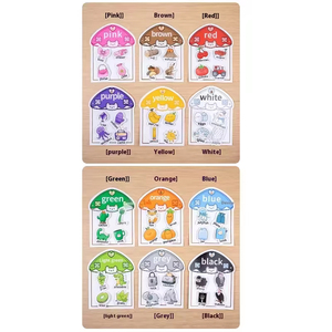 Jumon Quiet Puzzle <b>Book</b> Early Education Cognitive Color Classification Educational Toys for Ages 5-12 Paper & <b>Plastic</b> JBK-46 - Product Image 3