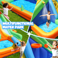 FBsport Aufblasbare Wasserrutsche Riesige Aufblasbare Wasserrutsche Kommerzielle Aufblasbare Wasserrutsche für Kinder Klein