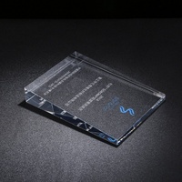 Plaque en cristal K9 vierge biseautée, gravée au laser sur mesure, trophée rectangulaire en cristal, récompense d'entreprise, souvenir, cadeau