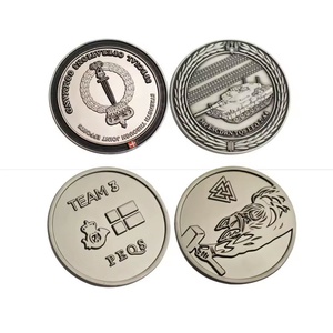 Moneda de desafío personalizada de sublimación de un solo lado, recuerdo metálico coleccionable de la suerte, monedas de plata antiguas, moneda de oro de desafío personalizada - Product Image 5