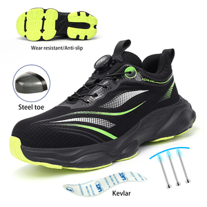 Scarpe di sicurezza leggere resistenti alle forature con fibbia automatica in acciaio traspirante JIANKUN - Product Image 6