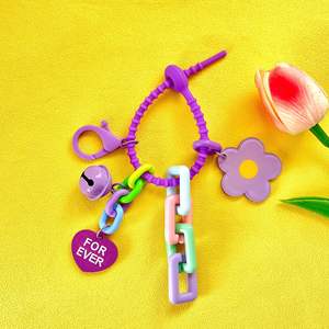 ใหม่พวงกุญแจอะคริลิคโซ่ดอกทานตะวันสำหรับกระเป๋า DIY เครื่องประดับจี้รถของขวัญเล็กๆ - Product Image 5