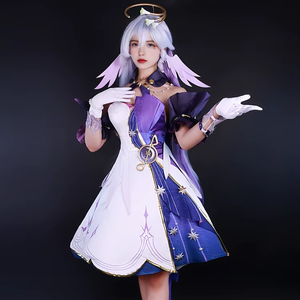 ชุดคอสเพลย์โรบินจากเกม <span class=keywords><strong>Honkai</strong></span> Star Rail พร้อมวิกผม ชุดยูนิฟอร์ม ปีก เครื่องประดับศีรษะ ต่างหู สำหรับนักร้อง ซันเดย์ ปาร์ตี้ฮาโลวีน สำหรับผู้หญิง - Product Image 1