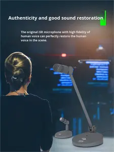 Microphone de diffusion et d'enregistrement de la série TTD797, enregistrement vocal, vidéoconférence, diffusion en direct, microphone de bureau à col de cygne - Product Image 4