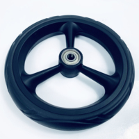 Roue de poussette pour bébé de 6 pouces, pneu EVA avec jante en PP, légère, 149 g, certifiée REACHE ROHS, pour poussette de bébé
