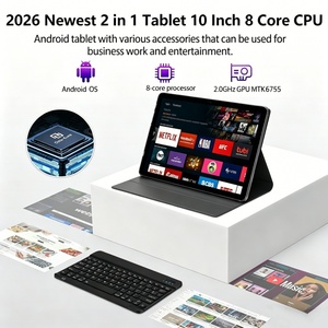 Easytach E1035 10.1" MTK6755 Octa Core 2.0GHz 16GB Android 14 WiFi 5G <b>SIM</b> 4G Keyboard Entertainment Gaming 2-in-1 <b>Tablet</b> PC - Product Image 5