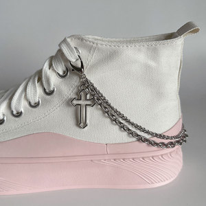 Versátil Love Star Pearl Cadena de zapatos de doble capa dulce estilo fresco pentagrama colgante tacón <span class=keywords><strong>Martin</strong></span> botas zapatos de lona decoraciones - Product Image 6