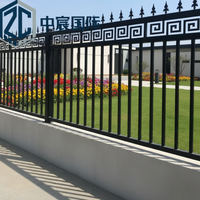 Barrière de sécurité métallique préfabriquée Zhongchen, protection extérieure durable pour entrepôt et cour