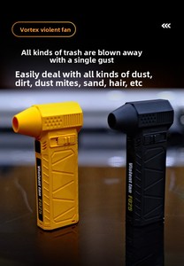 Nettoyeur d'écran à air comprimé pour nettoyer le clavier du PC Ventilateur turbo sans fil Vitesse réglable à l'infini Design carré - Product Image 4