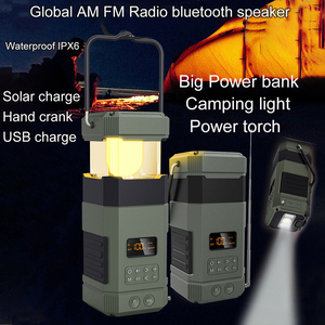 Radio Portatile DF-585 AM/FM con Manovella e Ricarica Solare, Altoparlanti Wireless Ricaricabili - Product Image 3