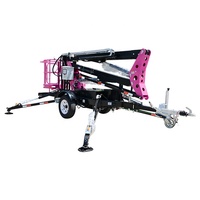 Nacelle élévatrice tractable haut de gamme certifiée CE, portée 10-20m, charge 200kg, pour travaux d'arboriculture