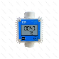Débitmètre numérique à turbine à section variable en acier inoxydable K24 pour eau/liquide/huile, précision 1%, pression 20 BAR, débit 10-120 L/min