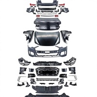 Kit carrosserie BTC de haute qualité, ajustement parfait pour Audi A6L C7 12-18, mise à niveau 21 C8 RS6, nouveau pare-chocs avant, pare-chocs arrière, garde-boue, calandre