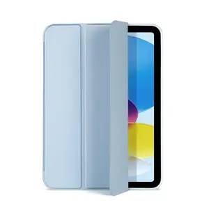 Folding Smart Cover Silicone Leather Case with Pen Slot for iPad 7th/8th/9th Gen & 10.5\" Pro Tablet Covers & Cases