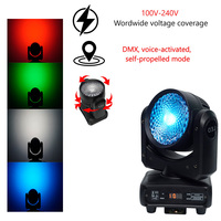 Spectacle en direct Disco 120W COB LED RGBW tête mobile Dj lavage scène lumières DMX-512 son activé contrôlé Spot stroboscopique éclairage