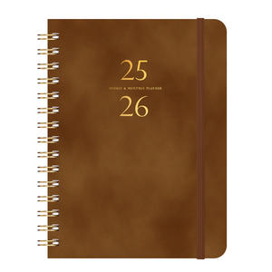 2026 ve Cortex bobin ile deri kılıf günlük Plan kitap A5 dizüstü özelleştirilebilir İngilizce <span class=keywords><strong>Notebook</strong></span> - Product Image 1
