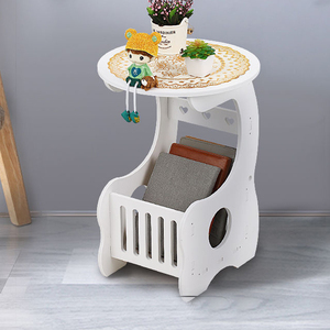 <strong>Side</strong> <strong>Table</strong>, <strong>White</strong> Modern Home Decor Coffee and Tea <strong>Table</strong> for Living Room, Bedroom and Balcony - Product Image 5