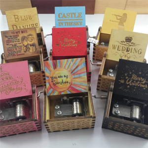 โรงงานขายส่งกล่องดนตรีไม้ขนาดเล็กแบบกำหนดเอง - Product Image 5