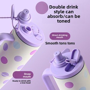 Giá Trị Cao Cổ Điển Thép Không Gỉ Tumblers Cách Điện Đôi Rơm Cup Công Suất Lớn New <span class=keywords><strong>Ice</strong></span> Tyrant Chân Không Xe Gắn Cho - Product Image 2