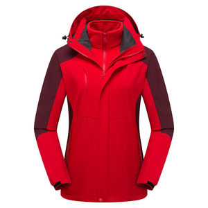 Windproof 3 In 1 Jacket Women Workwear With Custom Logo Printing Thermal Transfer - Product Image 2