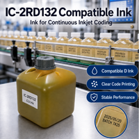Cartouche d'encre rouge à séchage rapide compatible D IC-2RD132 pour imprimante à jet d'encre CIJ série AX pour imprimante D CIJ