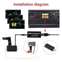 Reproductor Multimedia Estéreo para Auto con USB DAB+ para Android, Pantalla de Navegación GPS, Carplay Inalámbrico, Unidad Principal de Radio para Auto