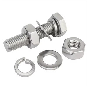 Visserie de construction en acier inoxydable DIN933 10.9 de haute qualité avec rondelles et écrous - Product Image 2