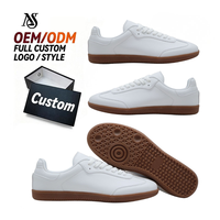 Chaussures pour hommes rétro polyvalentes en cuir microfibre déconstruites, taille plus, chaussures classiques POD monobloc personnalisables