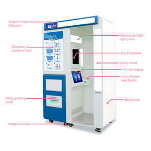 Disponible à la location commerciale, disponible à la location, photomaton en libre-service avec impression instantanée commerciale, <span class=keywords><strong>machine</strong></span> à photos d'identité - Product Image 4