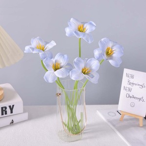Nuovi arrivi di alta qualità PU tulipani artificiali senza foglie fiori artificiali alla rinfusa per decorazioni per la casa decorazione di nozze - Product Image 4