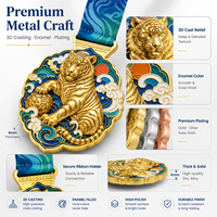 CNAWO Tier-Design Medaille Trophäe Souvenir Geschenke Kundenspezifischer Siebdruck Chinesisches Neujahr Weihnachten Ostern