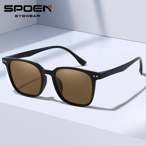 SPOEN Lunettes de soleil rectangulaires polarisées UV400 pour femmes, protection solaire, monture complète, pour adultes - Product Image 1
