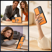 Nouvelle coque de téléphone pour Honor 600 Pro/600/X9d/X7d/X60 Pro avec anneau support, antichoc, colorée et vibrante, protection de fenêtre, étui support