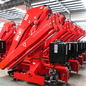 Grue mobile hydraulique pliante de 5 tonnes, grue de camion, grue de camionnette, de bonne qualité, fabriquée en Chine, à vendre - Product Image 1