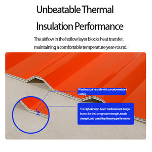 แผ่นพีวีซีกลวงกระเบื้องหลังคาแผ่นหลังคาสองชั้นพลาสติกอเนกประสงค์ - Product Image 4