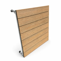 Plancher modulaire en WPC pour extérieur, léger, résistant aux intempéries, aspect bois, pour jardin, usage résidentiel, écologique, antidérapant
