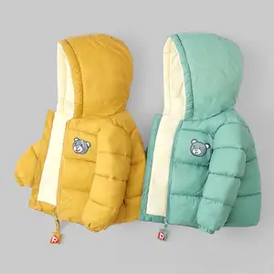 2022 çocuk kış erkek giyim sıcak ceketler çocuk dış giyim mont ve ceketler 1-6 yaşında bebek kız aşağı kat