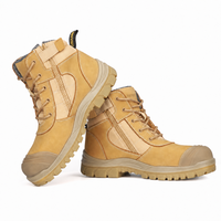 Chaussures de sécurité AIMVVSEC en daim avec embout en acier, imperméables, antidérapantes, semelle extérieure en PU, bottes de travail pour la construction, printemps-automne