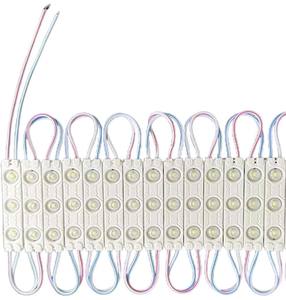 Module LED 24V IP67 à 3 lumières blanc chaud avec lentille CRI 85, angle de vision 170° pour éclairage de lettres, enseignes et panneaux. - Product Image 1
