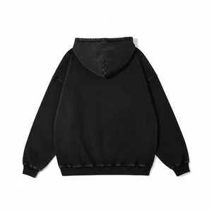 Sudadera con Capucha 100% Algodón Lavado al Ácido, Unisex, con Logotipo Personalizado, Bolsillo Extra Grande, Transpirable, de Otoño, con Letras, de Alta Calidad - Product Image 1