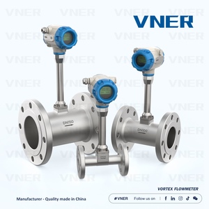 Vner स्टेनलेस स्टील सुपर गर्म वाष्प वोर्टेक्स प्रवाह मीटर फ्लैंज dc24v हार्ट पल्स ip65 dn100 4-20ma 1% सटीकता ओम गैस तरल - Product Image 3