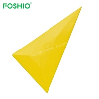 FOSHIO Tri-Edge Go Corner Squeegee Hard Card, Raclette d'angle pour film teinté, Outils d'installation de film