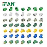 Raccords de tuyauterie PPR PN25 de fabrication IFAN, norme allemande, raccords en plastique, matériaux de plomberie, raccords PPR